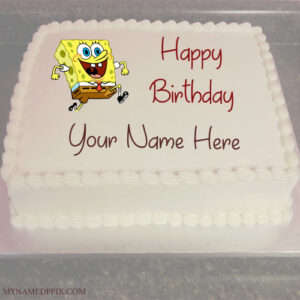 Kids Happy Birthday Wishes Funny Cartoon Cake With Name