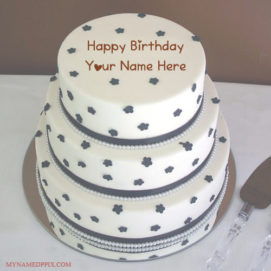 Print My Husband Name Birthday Wishes Layer Cake