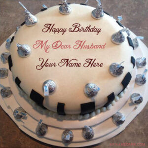 Write Name On Birthday Cake For Dear Husband Wishes