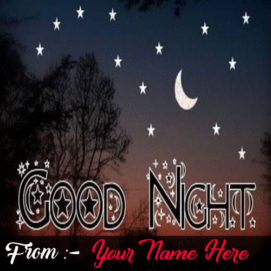 Write Name On Good Night Wishes Card Pictures