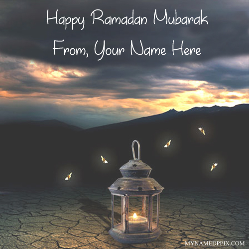 Happy Ramzan Mubarak Name Wishes Image
