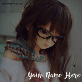 Print Name On Awesome Cute Doll Image