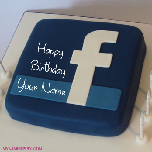 Social Media FB Birthday Cake With Name Wishes