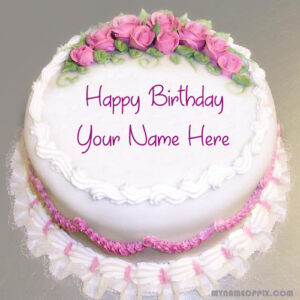 Specially Name Writing Birthday Cake Image