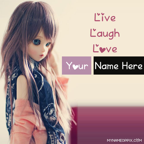 Write Name On Charming Doll Profile Image