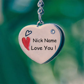 Write Name On Love U Pendant Profile