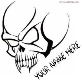Write Name On Skull Design Tattoo Profile Image