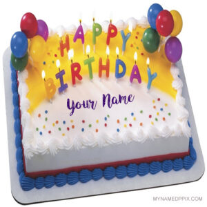 Birthday Candles Cake With Name Pictures Editing Online