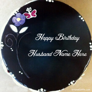 Black Forest Birthday Cake For Husband Name Wishes Pics