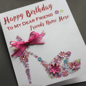 Happy Birthday Wish Card Friend Name Print Pictures Free