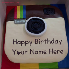 Instagram Birthday Cake Friend Name Wishes Pictures