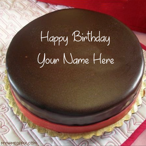 Online Birthday Chocolate Cake Wishes Name Write Pictures