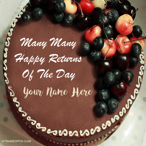 Special Chocolate Birthday Cake On Name Image DP