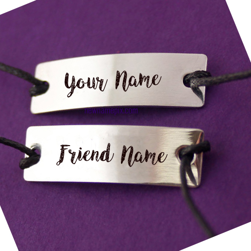 Stylish Friendship Belt True Friends Name Photo Edit