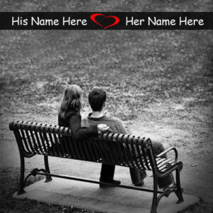 Write Name Love Couple Beach Romantic Profile Set Image