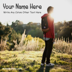 Write Name Sunset Alone Looking Boy Profile Pictures