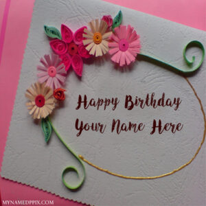 Write Sister Name Birthday Beautiful Wish Card Pictures