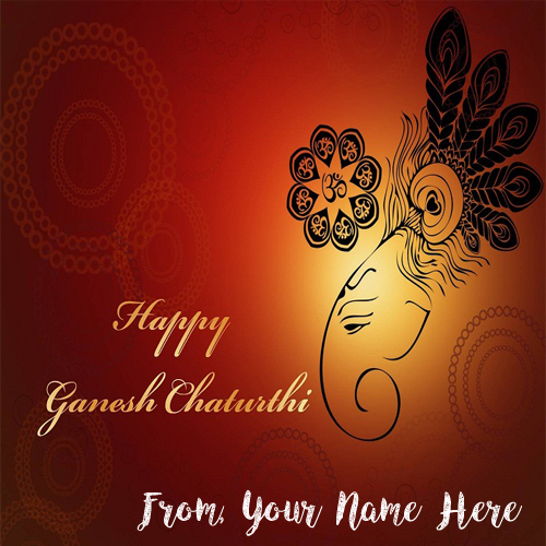 New Best Send Whatsapp Happy Ganesh Chaturthi Name Cards
