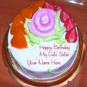 Sister Birthday Wishes Beautiful Name Cake Pictures Online