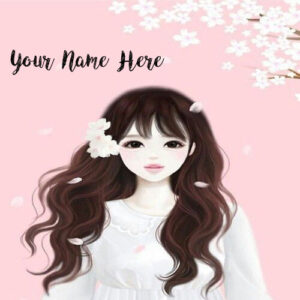 Write Name Beautiful Drawing Girl Profile Pictures Set Online
