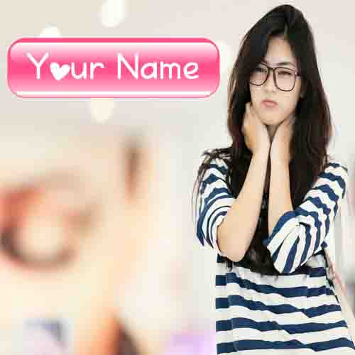 Write Name New Asian Sweet Girl Profile Pictures Create