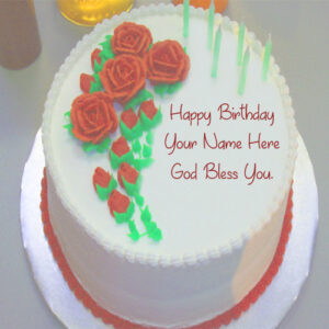 Birthday God Bless U Cake Name Wishes Profile Pictures