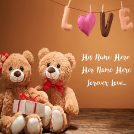 Cute Teddy Lover Names Write Profile Image Edit Free