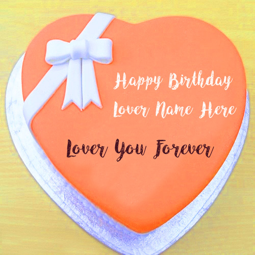 New Happy Birthday Heart Cake Name Wishes Profile Pictures