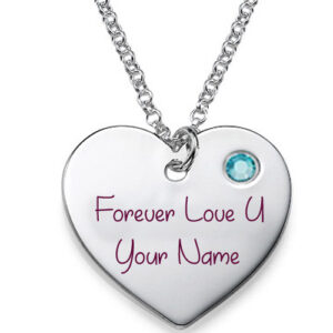 Write Name Forever Love Heart Pendant Profile Image