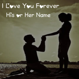 Write Name Love U Forever Propose Cards Pictures Create
