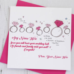 Design Engagement Wishes Greeting Card Name Write Profile