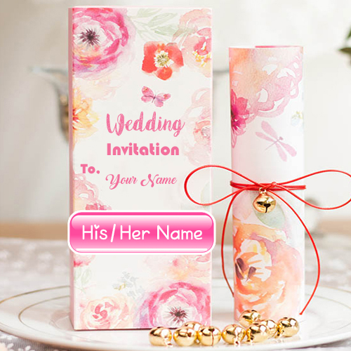 Online Name Write Wedding Inviting Card Sent Photo_500X500