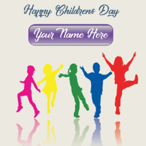 Special Name Wishes Children Day Greeting Card Photo