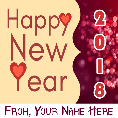 Best Name Write 2018 New Year Picture Sent Online Editor