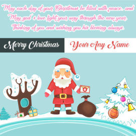 Christmas Wishes Santa Claus Quotes Wish Card Image
