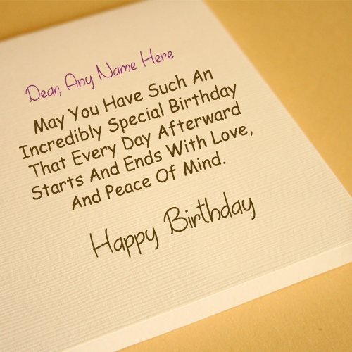 Friend Name Write Birthday Greeting Card Picture Online Editor