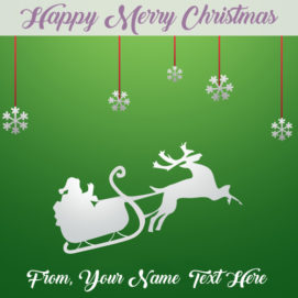 Personalised Xmas Christmas E Cards Name Write Photo