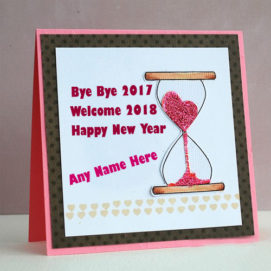 Time Watch New Year Welcome 2018 Name Picture Sent