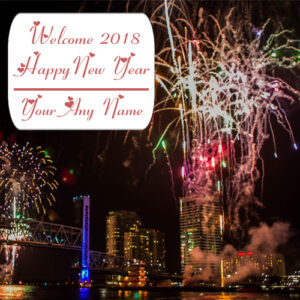 Celebration New Year Firework Picture 2018 Name Edit Photo