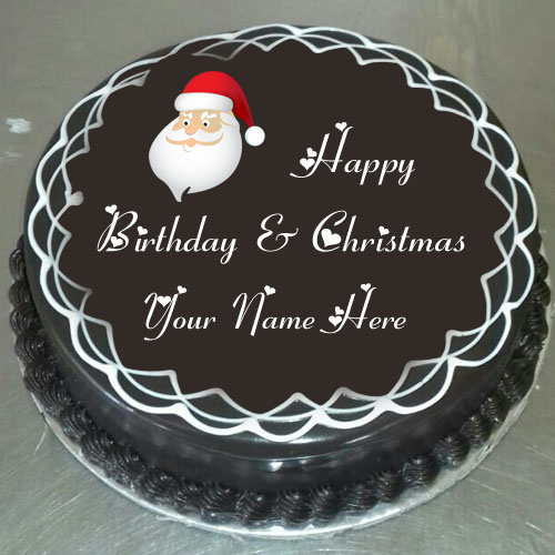 Happy Christmas Birthday Wishes Name Cake Wishes Pictures Create
