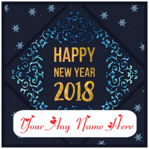 Happy New Year With Name Card Picture Online Edit Photos