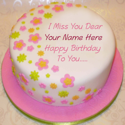 Miss U Dear Birthday Wishes Cake Name Write Pictures