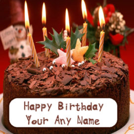 Chocolate Birthday Wishes Cake My Name Pix Cards