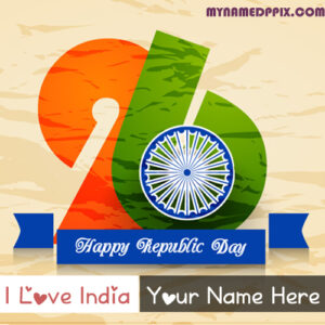 Facebook Profile Love India Happy Republic Day Name Image