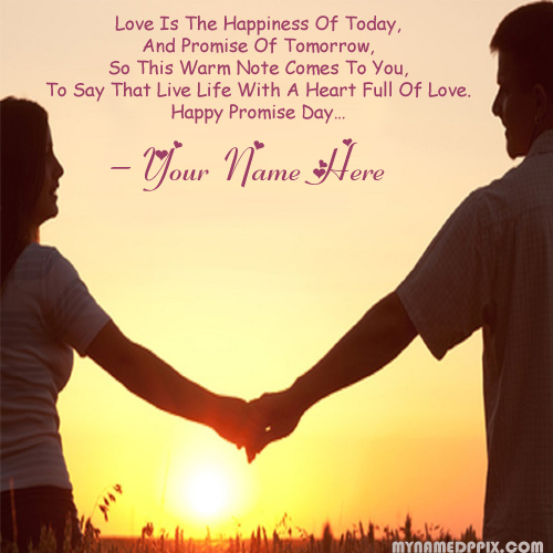 Happy Promise Day Love Promise Quotes Card Couple Image Sent