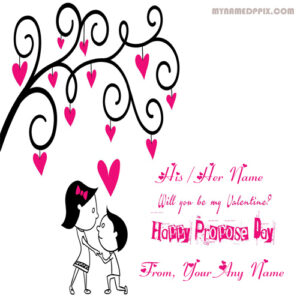 Happy Propose Day Name Image Online Edit Photo Create