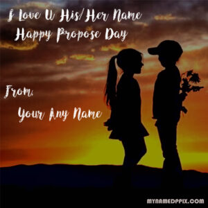 Love U Happy Propose Day Name Edit Image Sent Whatsapp