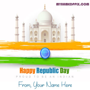 Online Name Photo Edit Indian Republic Day Wishes Image