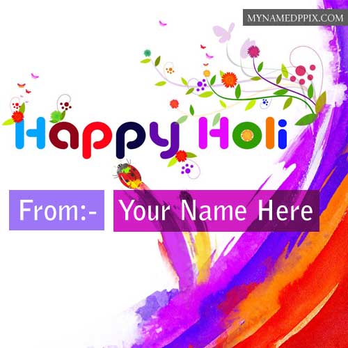 Beautiful Holi Name Edit Photos High Quality Pictures