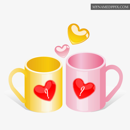 Beautiful Mug Cups Profile Couple Name First Letter Photos